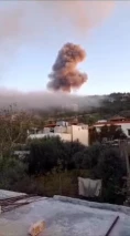 تصاویری از حملات هوایی رژیم صهیونیستی به جنوب لبنان