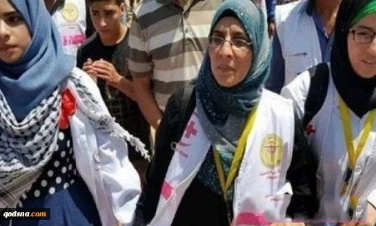 در غزه مادر جای دختر امدادگرش را گرفت 2