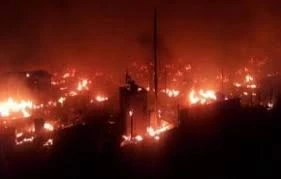 حزب‌الله به آتش کشیده شدن اردوگاه آوارگان سوری در شمال لبنان را محکوم کرد 2