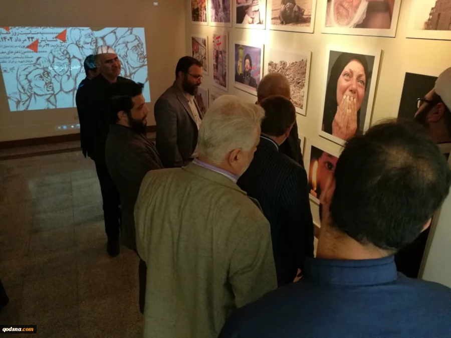گزارش قدسنا از ششمین روز نمایشگاه رسم مقاومت 3