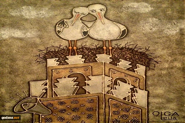مصائب غزه در نمایشگاه مجازی هنرمندان جهان  4