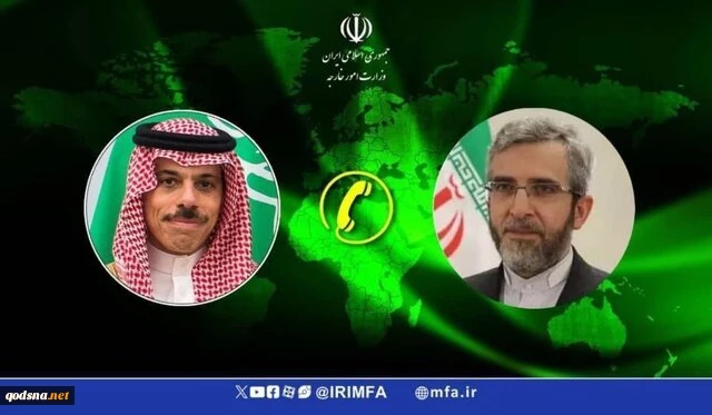 در گفت‌وگوی تلفنی علی باقری با فیصل بن‌فرحان تاکید شد

کشورهای اسلامی برای توقف جنایات صهیونیست‌ها در غزه و دیگر مناطق همه ظرفیت‌شان را به‌کار گیرند 2