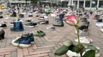 نمایش 16 هزار جفت کفش در هلند برای ادای احترام به کودکان شهید در غزه 2