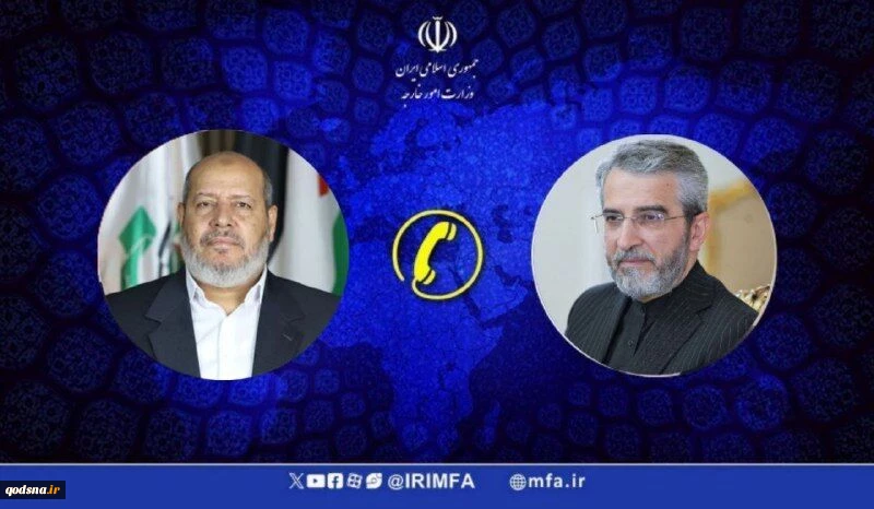 گفت وگوی سرپرست وزارت امورخارجه با معاون دفتر سیاسی حماس 2