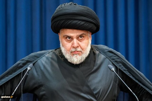 مقتدی صدر خواهان برافراشتن پرچم‌های لبنان و فلسطین در سراسر عراق شد 2