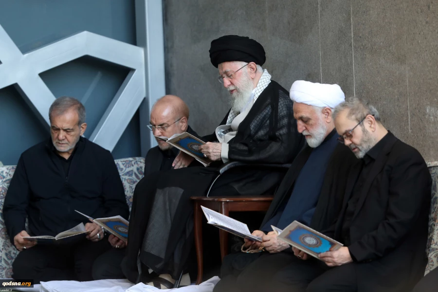 حضور رهبر معظم انقلاب در مراسم بزرگداشت شهید سیدحسن نصرالله 2