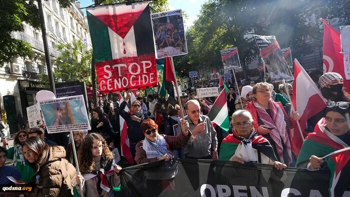خروش اسپانیایی‌ها در حمایت از فلسطین 4