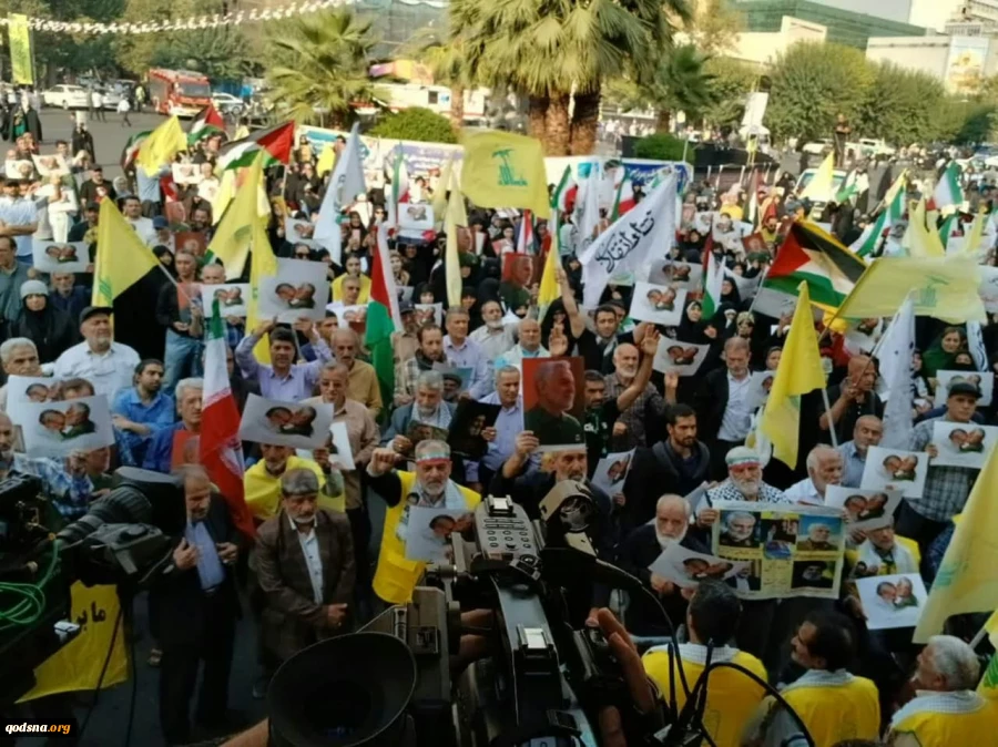 اختصاصی قدسنا، گزارش تصویری تجمع دختران حامی مقاومت(دختران مقاومت) در میدان فلسطین تهران با حضور اقشار مختلف تهران  2