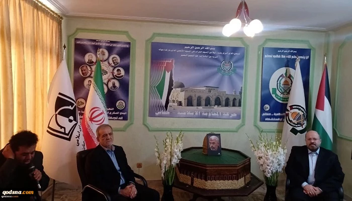 الرئيس الإيراني يزور مكتب حماس ويقدم التعازي باستشهاد رئيس المكتب السياسي للحركة  2