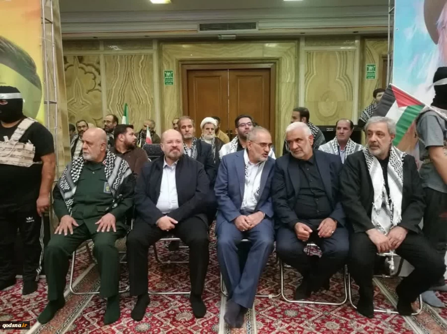 مراسم بزرگداشت اسطوره مقاومت، شهید یحیی سنوار در مسجد امام صادق (ع) میدان فلسطین تهران 2