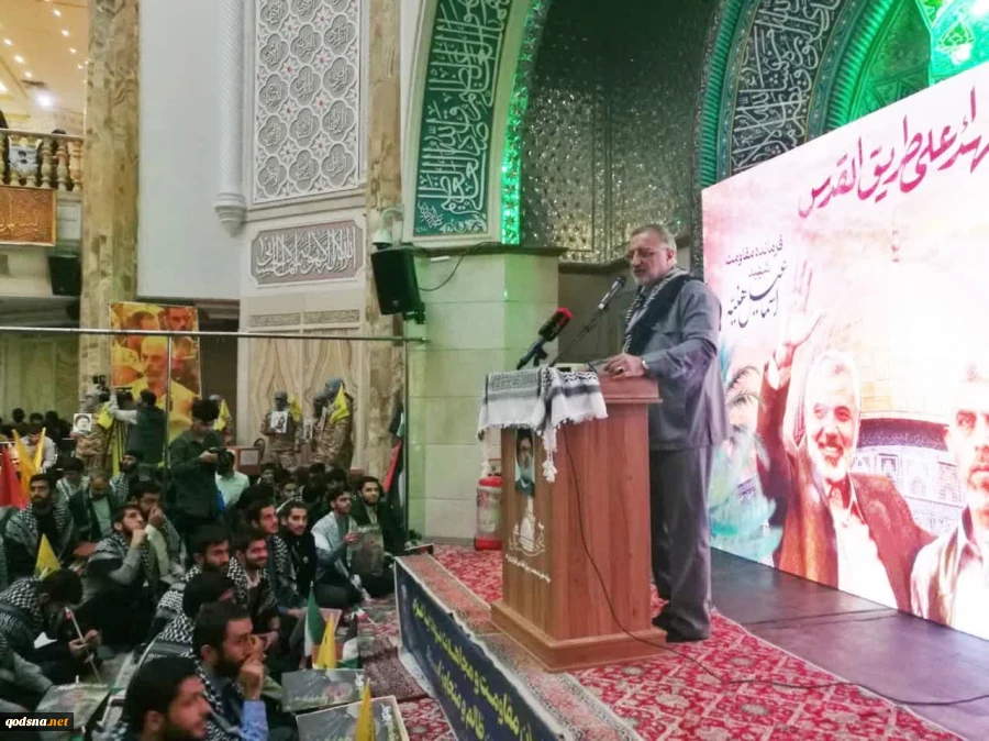 مراسم بزرگداشت اسطوره مقاومت، شهید یحیی سنوار در مسجد امام صادق (ع) میدان فلسطین تهران برگزار شد 2