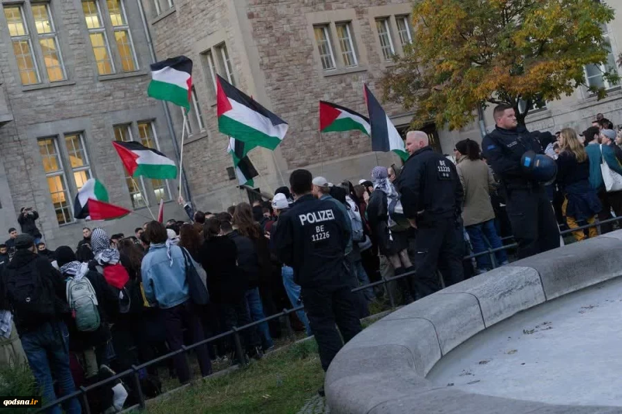 تصاویر تظاهرات گسترده در برلین آلمان در حمایت از فلسطین 3
