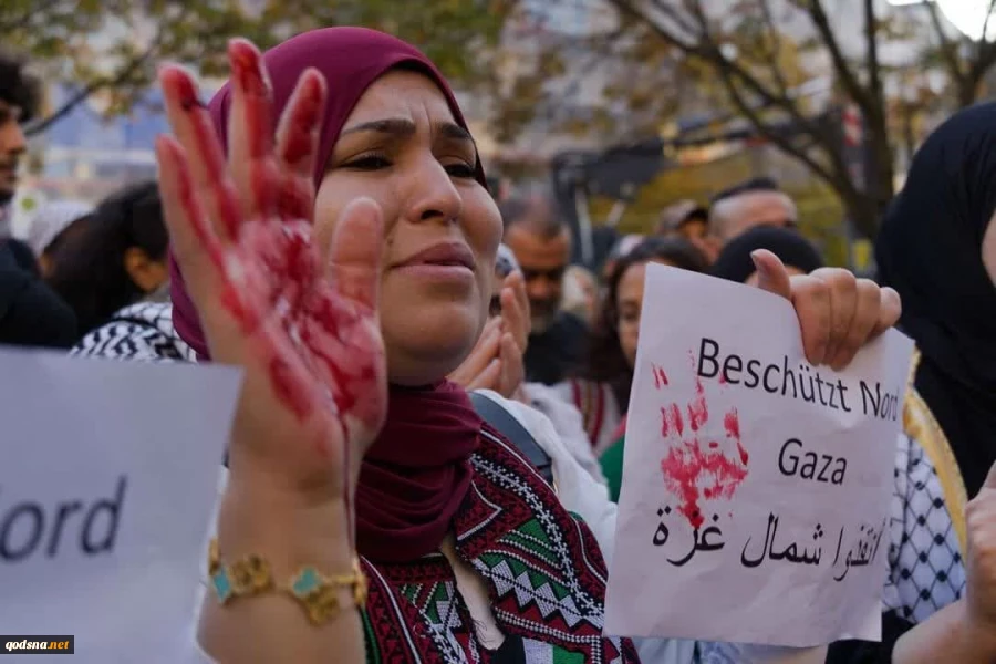 تصاویر تظاهرات گسترده در برلین آلمان در حمایت از فلسطین 2