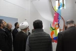 بازدید دبیر کل جمعیت دفاع از ملت فلسطین از آثار نمایشگاه گروهی هنر طوفان  14