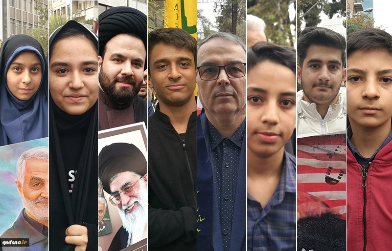 شرکت کنندگان حاضر در مراسم 13 آبان؛

ایران باید جوابی محکم به رژیم صهیونیستی دهد 2