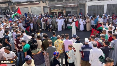 مراکشی‌ها با برپایی تظاهراتی خواستار توقف جنگ علیه غزه شدند 2