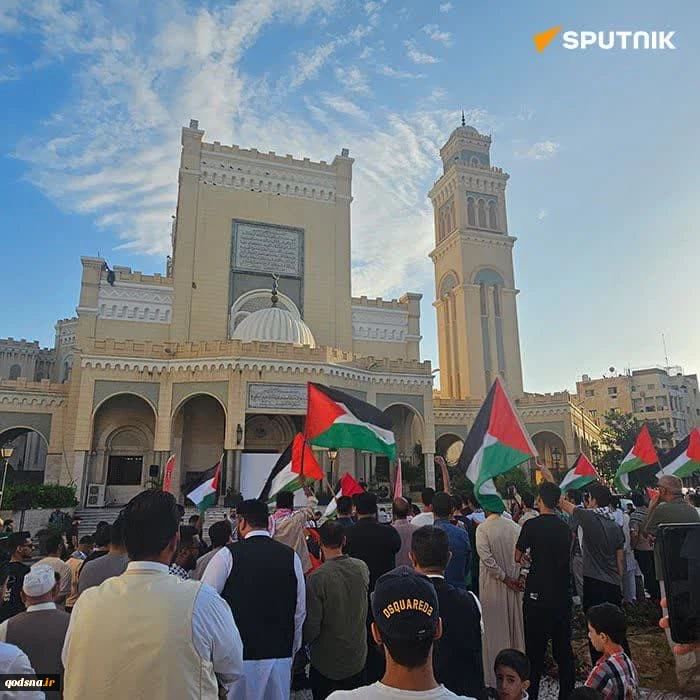 تظاهرات گسترده مردم لیبی در حمایت از فلسطین 2