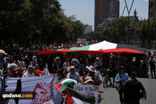 تظاهرات هزاران نفر در شیلی در حمایت از فلسطین