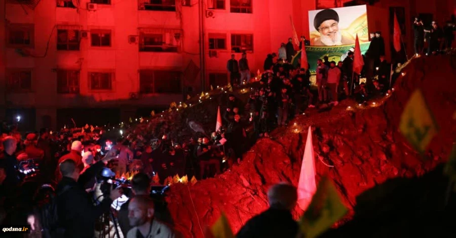 Thousands honor Martyr Sayyed Hassan Nasrallah at assassination site