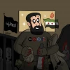 اثر جدید کاریکاتوریست یمنی کمال شرف با موضوع الجولانی سرکرده گروه تحریر الشام
 2