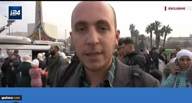 حضور خبرنگار شبکه صهیونیستی در دمشق 2