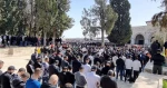 50,000 people perform Friday prayer at Al-Aqsa Mosque