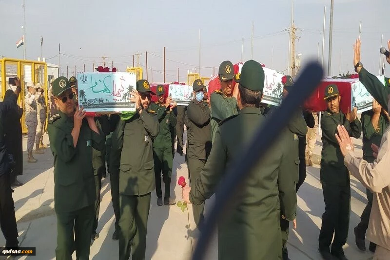 پیکر مطهر ۴۱ شهید دفاع مقدس از مرز شلمچه به کشور بازگشت 2