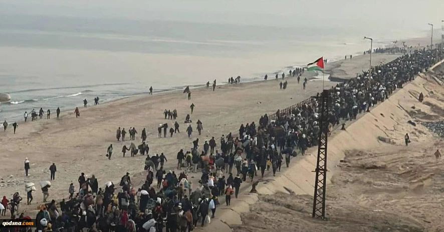 Displaced Palestinians returning home in devastated northern Gaza