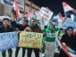 تظاهرات مردم مصر در گذرگاه رفح در مخالفت با توطئه ترامپ علیه مردم فلسطین