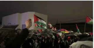تظاهرات در اسپانیا در اعتراض به حضور تیم بسکتبال اسرائیل