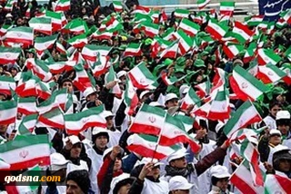 صحنه هایی از راهپیمایی 22 بهمن در تهران