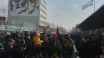 پرچم فلسطین در دستان شرکت کنندگان در راهپیمایی 22 بهمن در تهران 5
