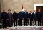 دیدار هیئت جمهوری اسلامی ایران به ریاست محمدباقر قالیباف با رئیس‌جمهور لبنان 2