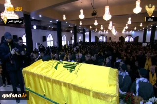 مراسم تشییع پیکر شهید هاشم صفی الدین در دیرقانون