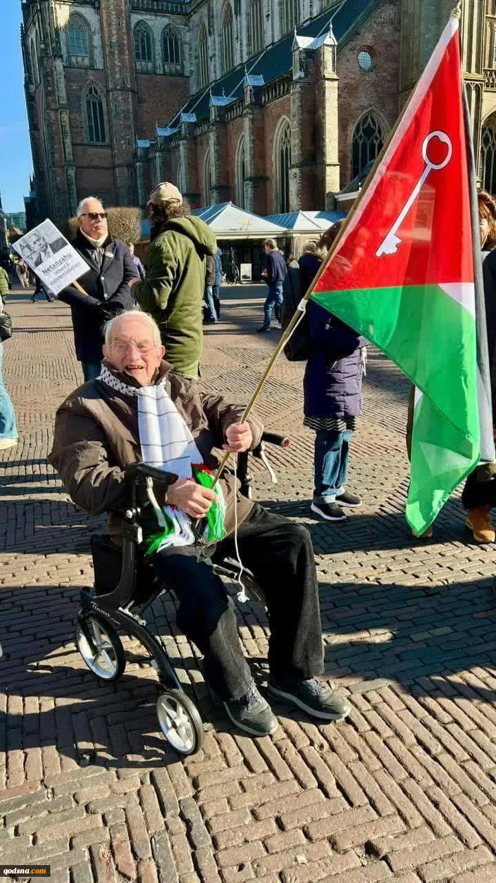 تجمع حامیان فلسطین در شهر هارلم هلند 6