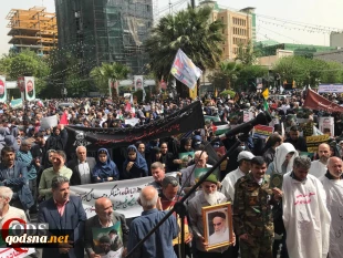 تجمع مردم تهران در میدان فلسطین در اعتراض به جنایات رژیم صهیونیستی

 2