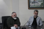 خالد قدومی در نشست تخصصی راهبرد های جدید رژیم صهیونیستی و  ضرورت مقابله با آن با حضور کارشناسان و اصحاب رسانه در دفتر جمعیت دفاع از ملت فلسطین: 7