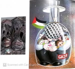 کاریکاتورهایی از «ایزابلاکووالسکاویچورک» کاریکارتوریست لهستانی  ارسالی برای نمایشگاه «سال صفر » در موزه فلسطین تهران سال ۱۴۰۴


 2