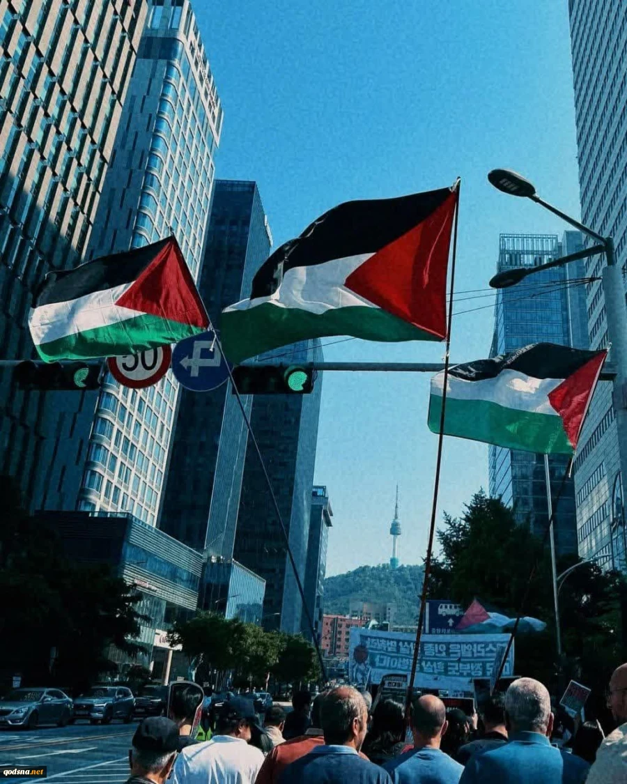 تظاهرات در کره جنوبی در حمایت از فلسطین 3