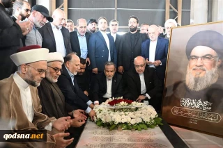وزير الخارجية الإيراني يوجّه رسالة للكيان الإسرائيلي من أمام ضريح سيد شهداء الأمة