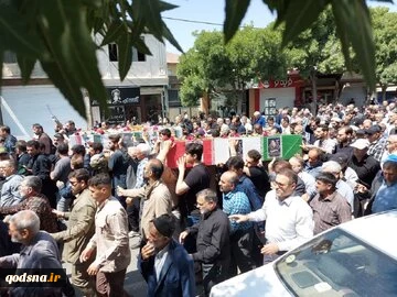 آیین شییع پیکرهای مطهر حملات رژیم صهیونیستی در چند استان  2