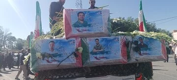 تشیع پیکر هشت شهید در خمین 2