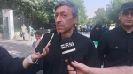 حضور چهره های لشکری وکشوری پابه پای مردم ایران در مراسم تشییع شهدای اقتدار ملی  3