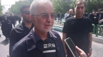 حضور چهره های لشکری وکشوری پابه پای مردم ایران در مراسم تشییع شهدای اقتدار ملی  6
