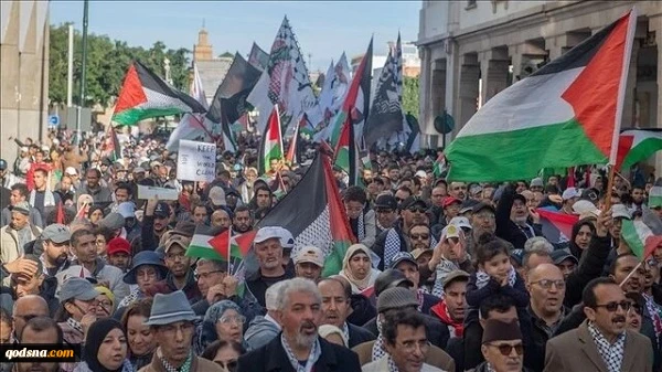 فریاد حمایت از غزه در راهپیمایی‌های جهانی باز هم طنین‌انداز شد/ تظاهرات ضد صهیونیستی در ترکیه، بوسنی، تونس، لیبی، مغرب و عراق 2