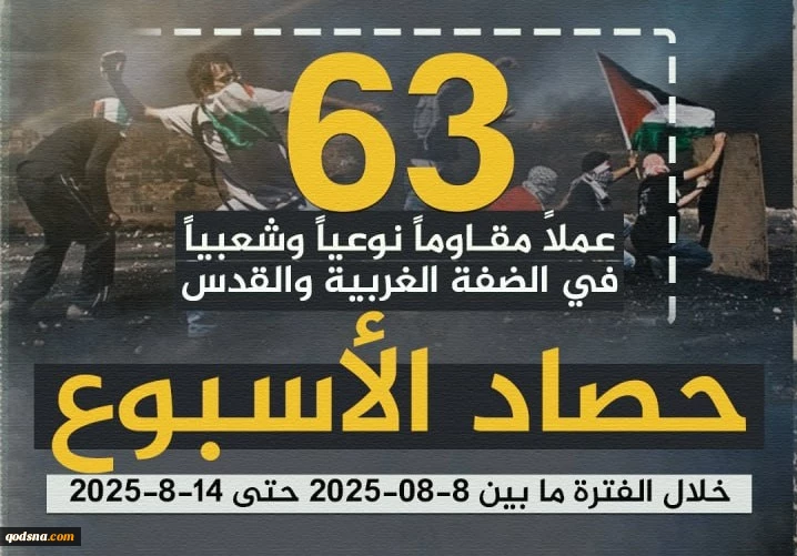 مرکز پژوهشی آماری معطی گزارش داد؛

 63 عملیات مقاومتی در یک هفته اخیر/ ثبت میانگین 9 عملیات در هر روز+ نمودار 2