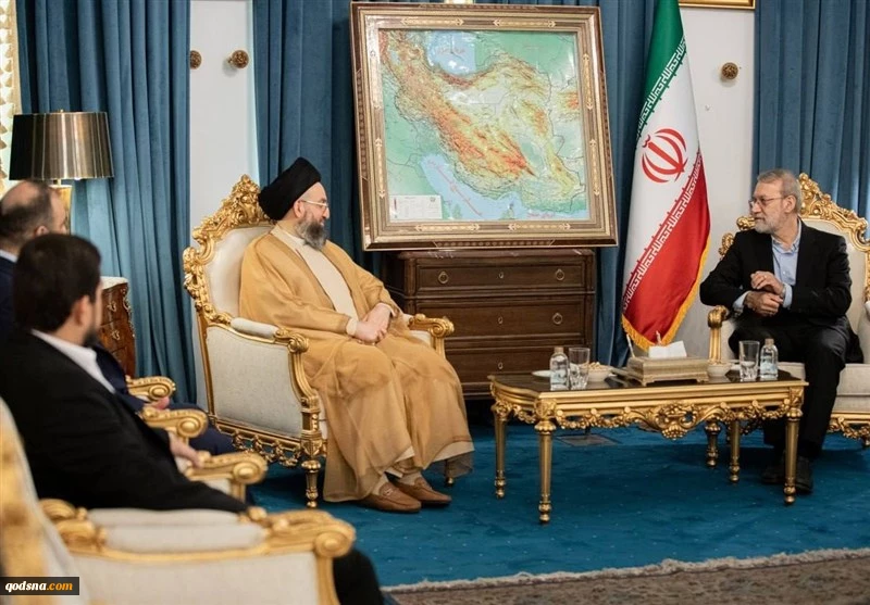 لاريجاني: التعاون الإيراني العراقي يجب أن يصبح أكثر واقعية / الحكيم: حرب إسرائيل ضد إيران زادت من قوة إيران في المنطقة 2