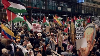 تظاهرات در نیویورک علیه جنایات رژیم صهیونیستی