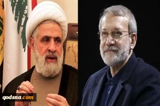 لاريجاني يلتقي الشيخ نعيم قاسم في لبنان