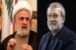 لاريجاني يلتقي الشيخ نعيم قاسم في لبنان